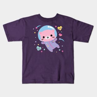 Kitty in Space Kids T-Shirt